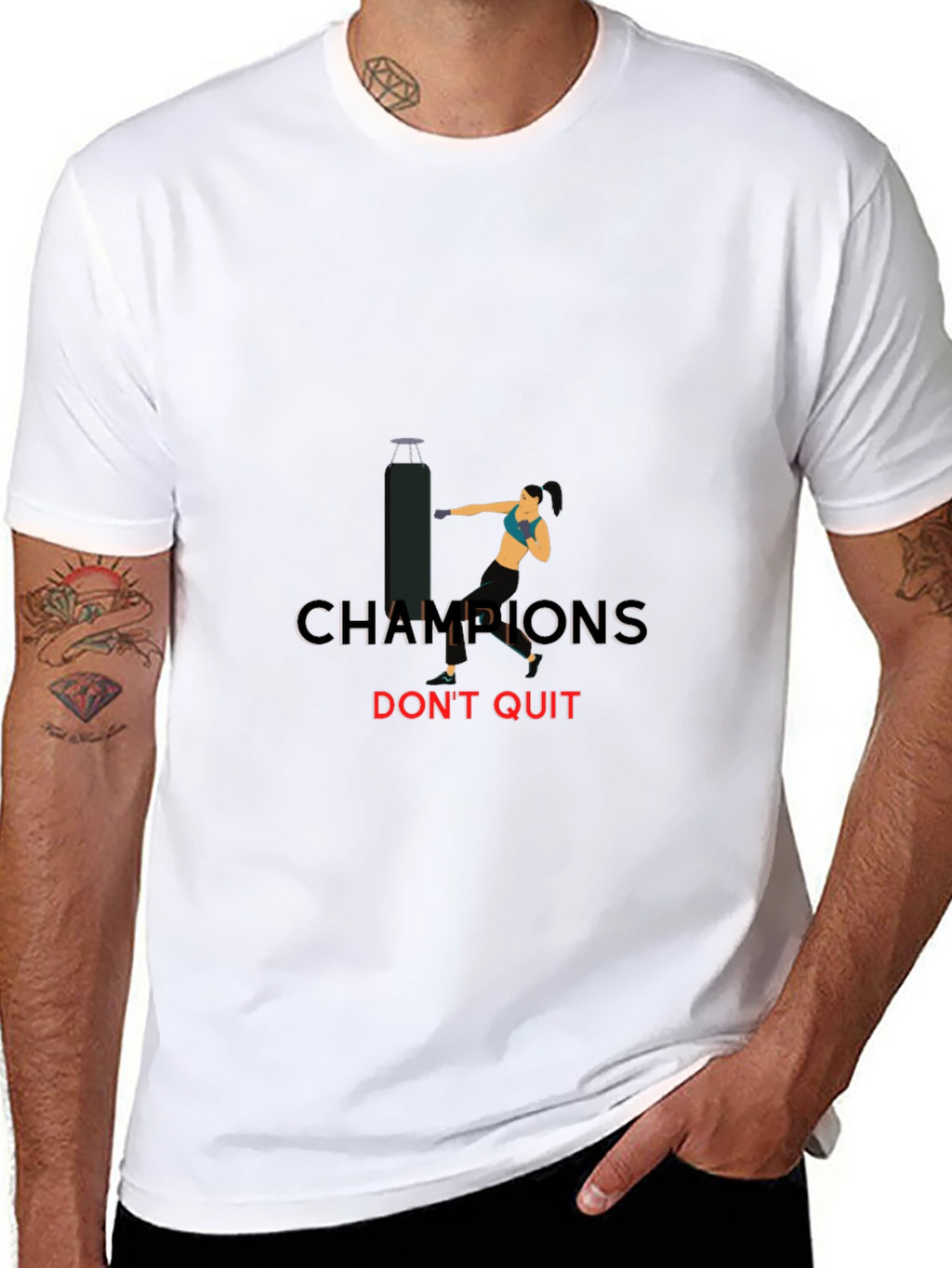 Champions Dont Quit T-Shirt