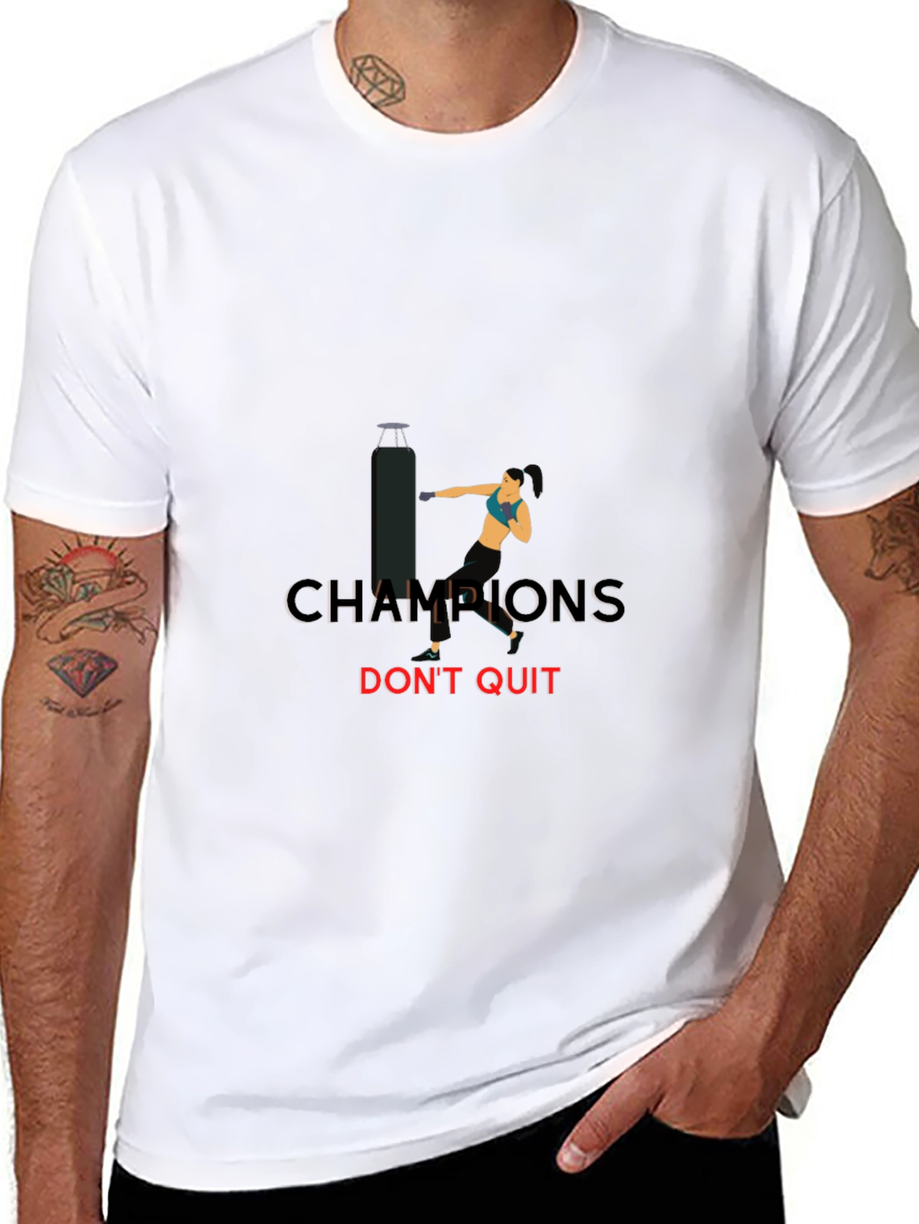 Champions Dont Quit T-Shirt
