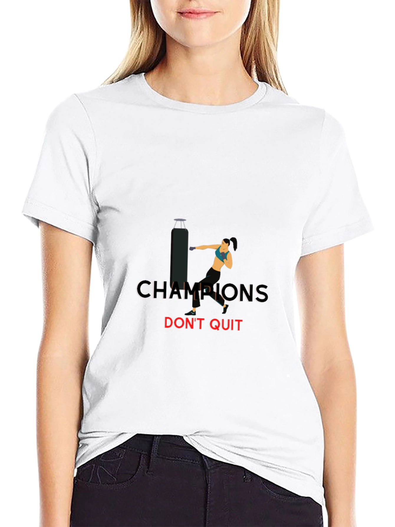 Champions Dont Quit T-Shirt