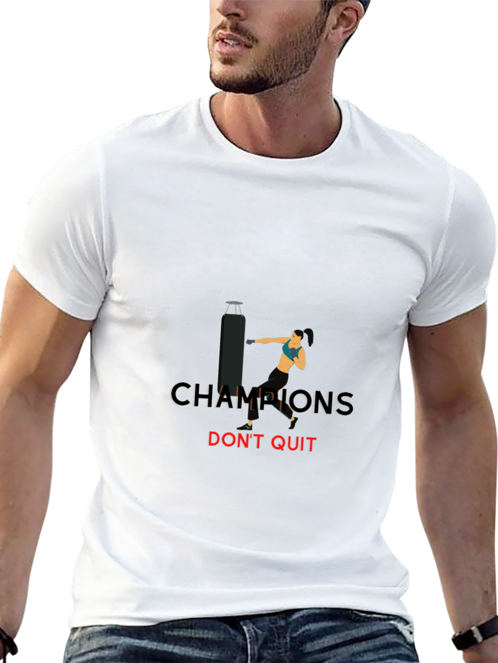 Champions Dont Quit T-Shirt