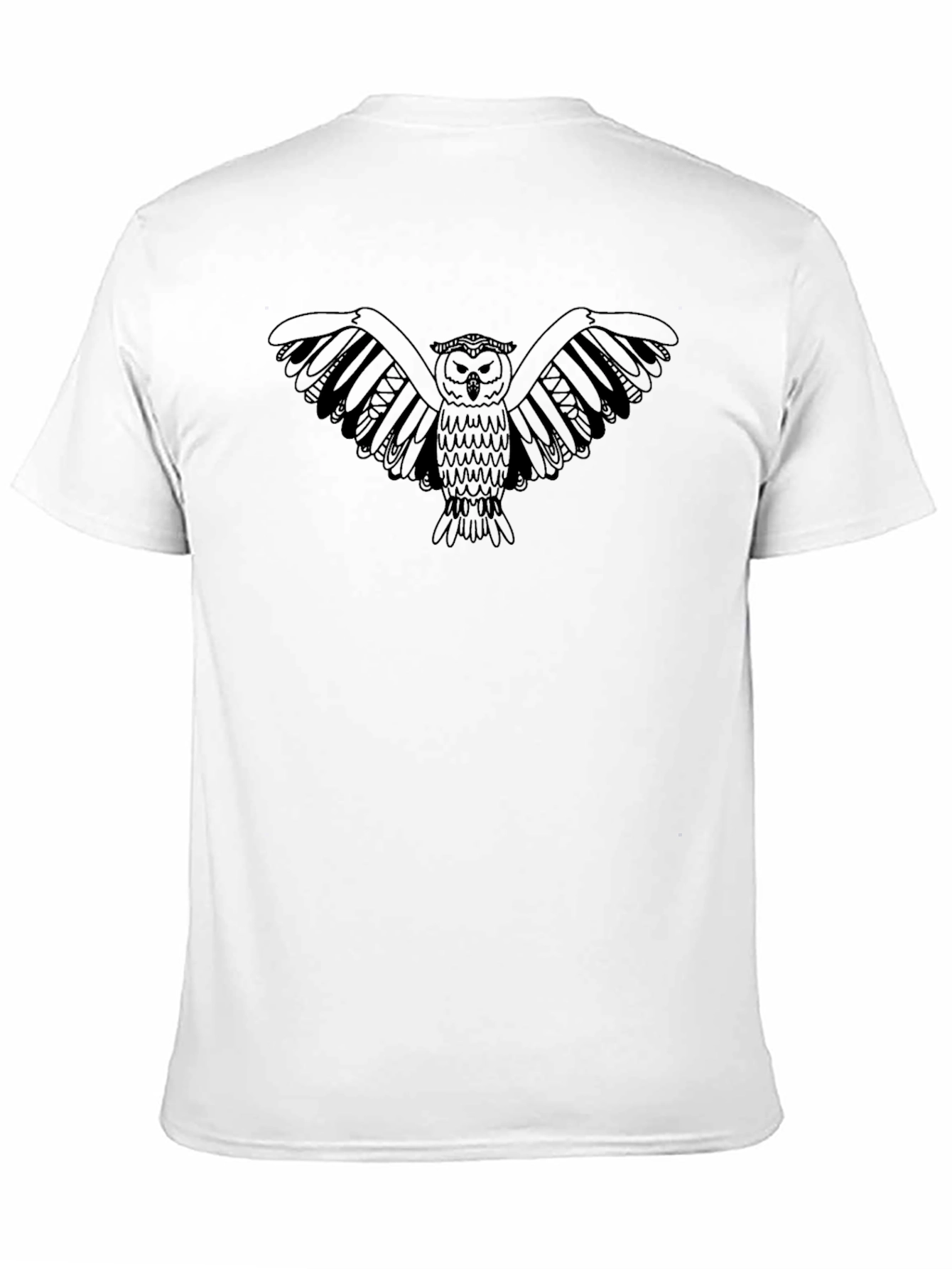 Black Owl Graphic Tee - Unique Design