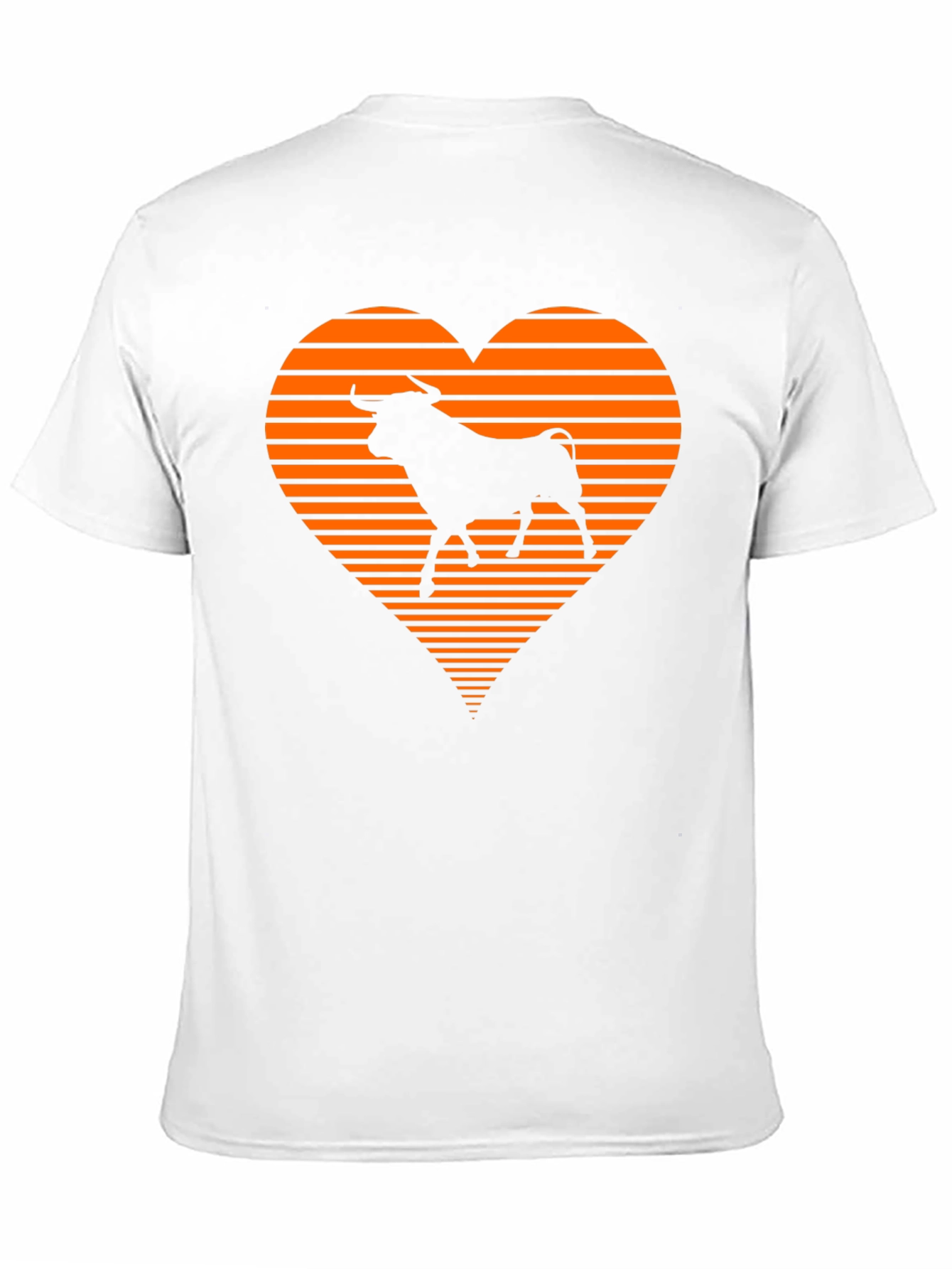 Bull Heart Graphic Tee - Stylish Mens Black T-Shirt