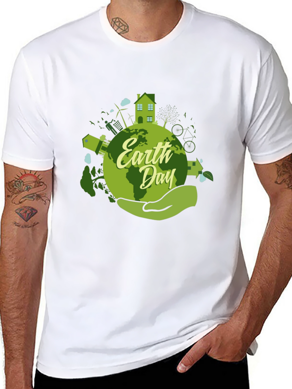 Earth Day Graphic T-Shirt - Eco-Friendly Design