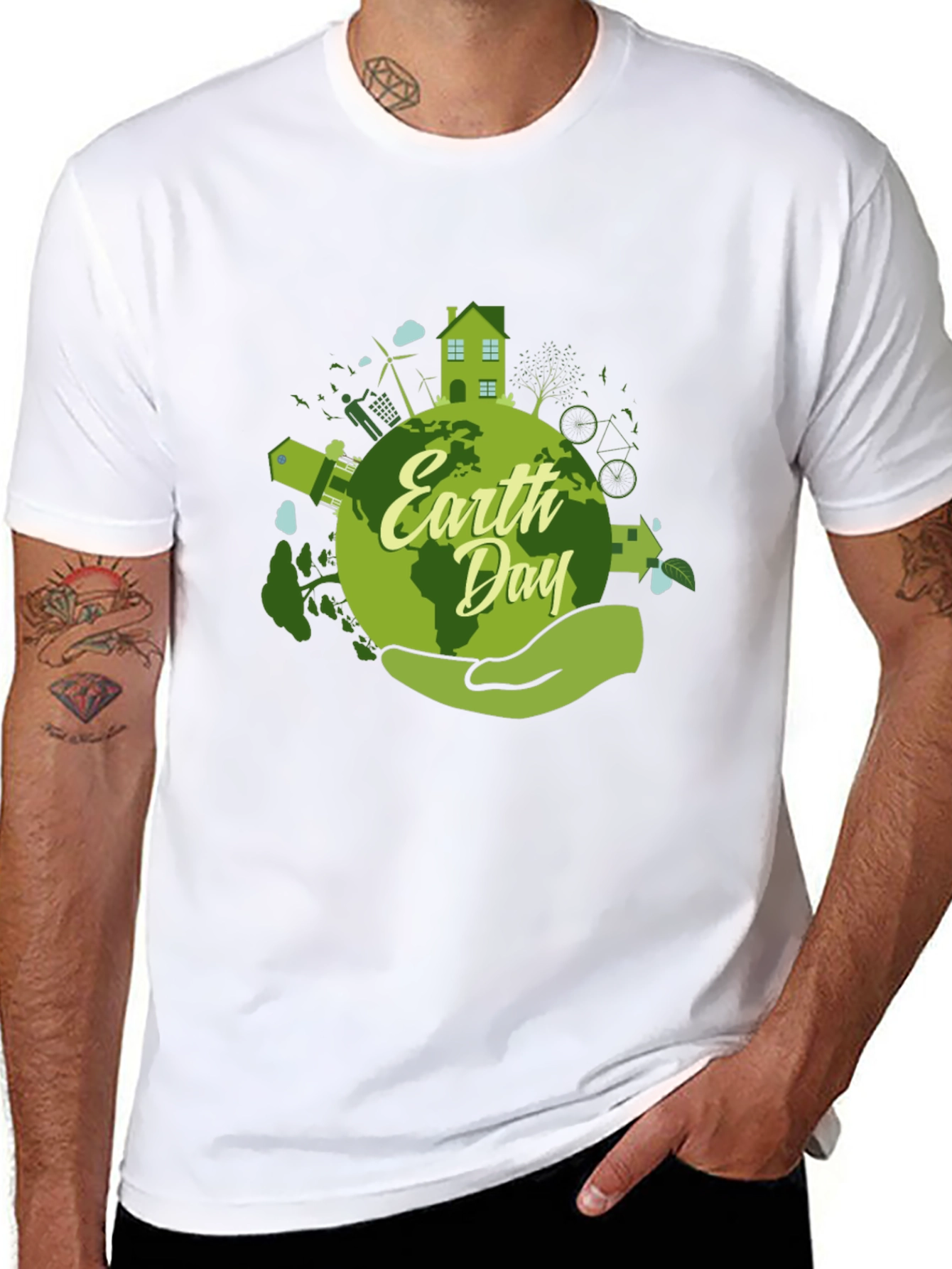 Earth Day Graphic T-Shirt - Eco-Friendly Design