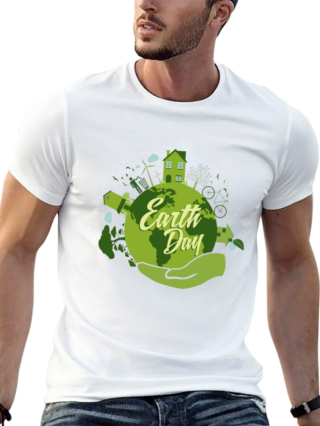 Earth Day Graphic T-Shirt - Eco-Friendly Design