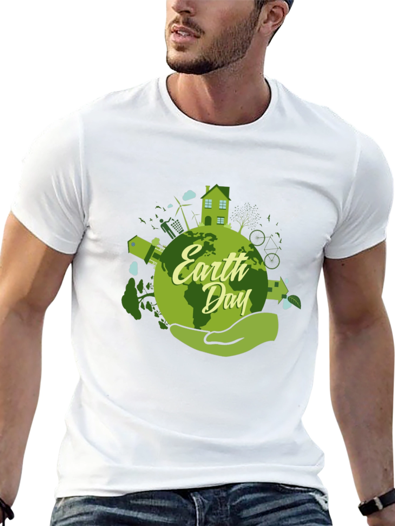 Earth Day Graphic T-Shirt - Eco-Friendly Design