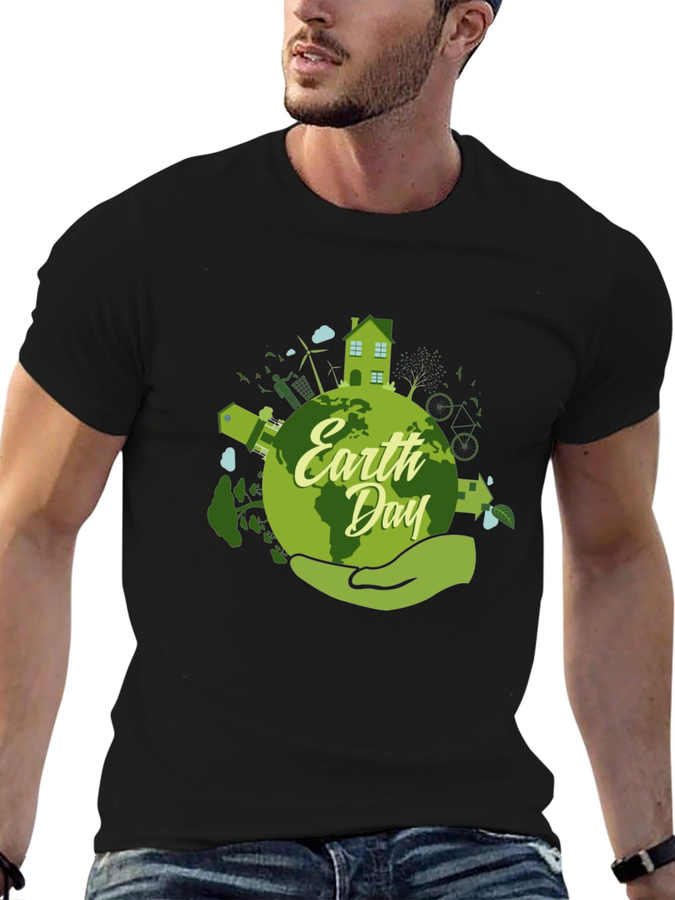 Earth Day Graphic T-Shirt - Eco-Friendly Design