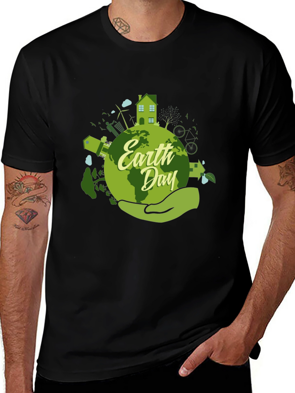 Earth Day Graphic T-Shirt - Eco-Friendly Design