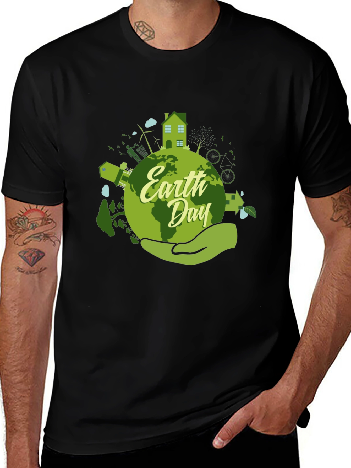 Earth Day Graphic T-Shirt - Eco-Friendly Design