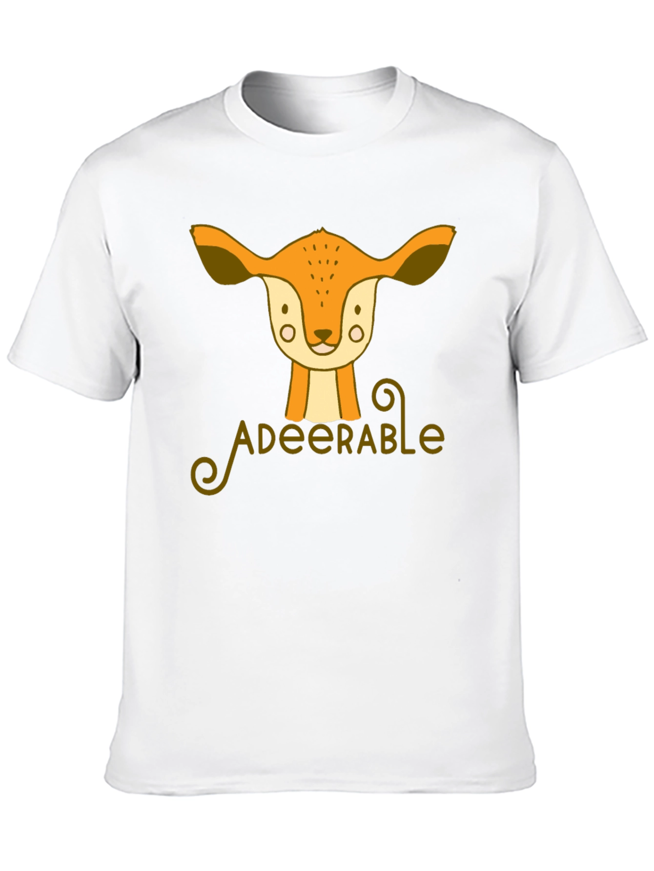 Adeerable Deer Graphic Black T-Shirt
