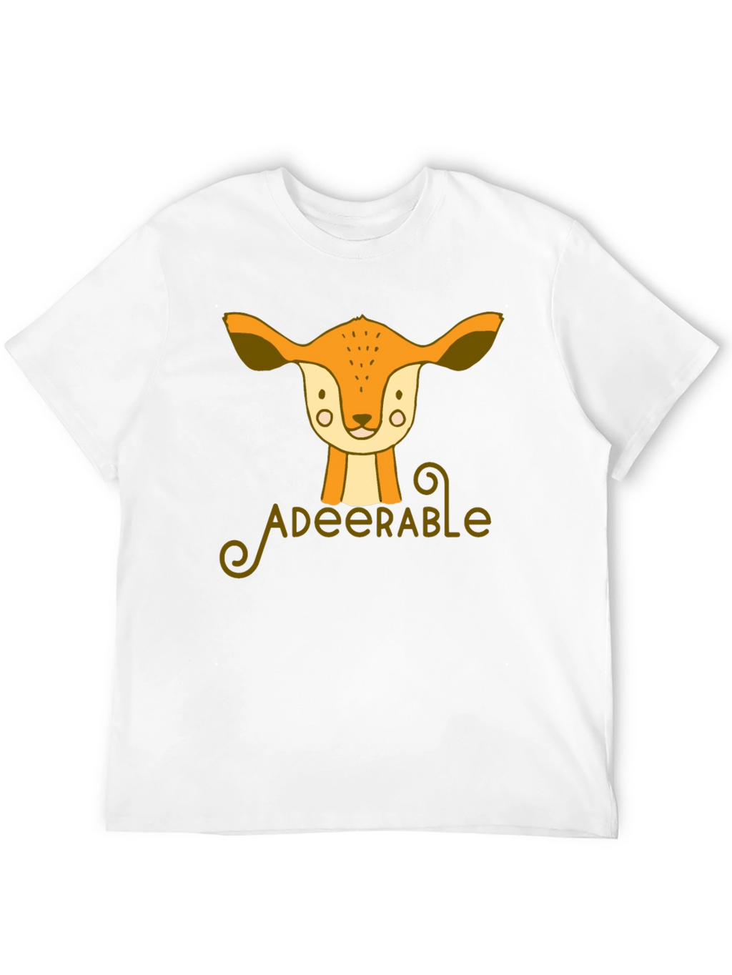 Adeerable Deer Graphic Black T-Shirt