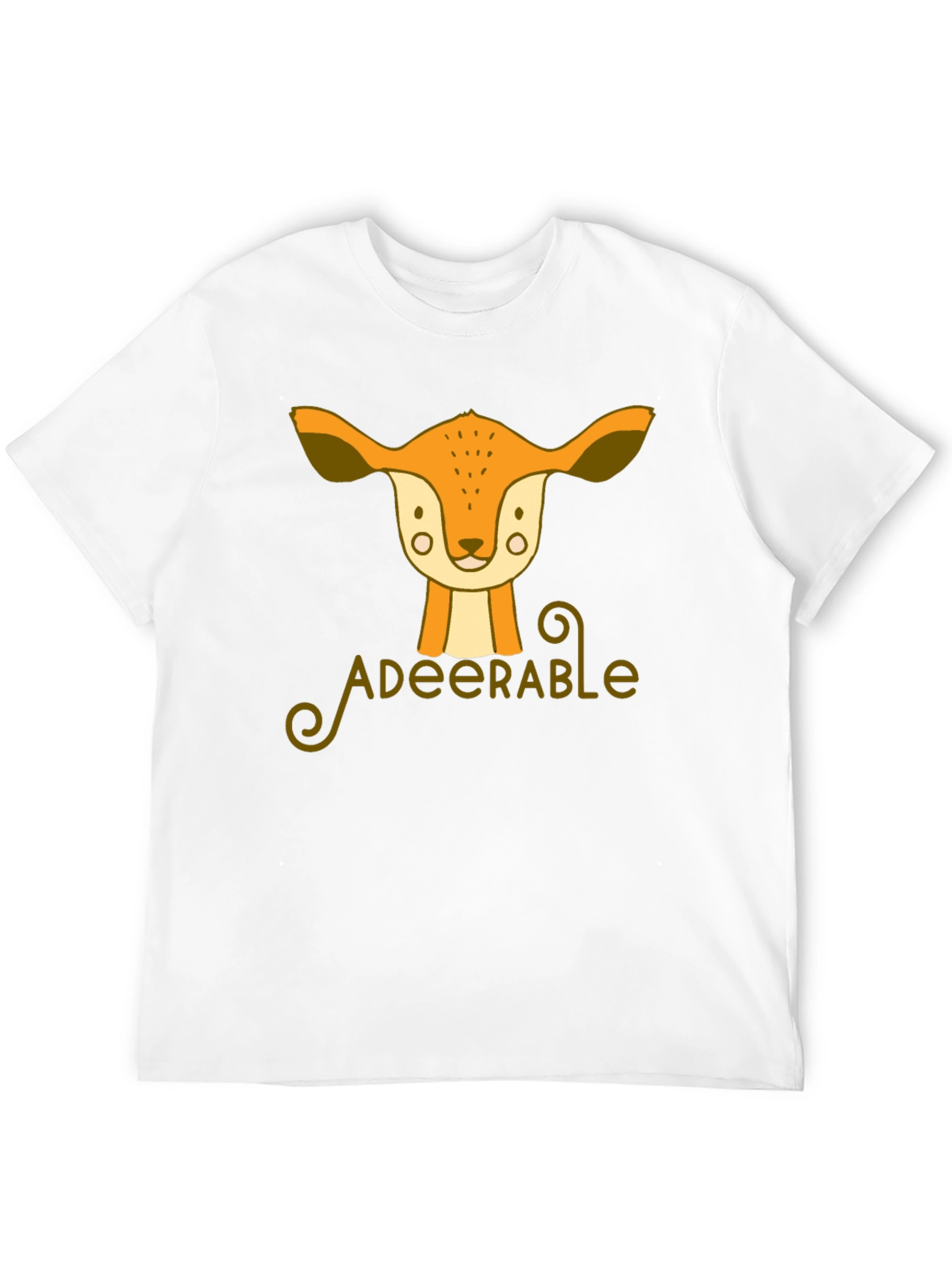 Adeerable Deer Graphic Black T-Shirt