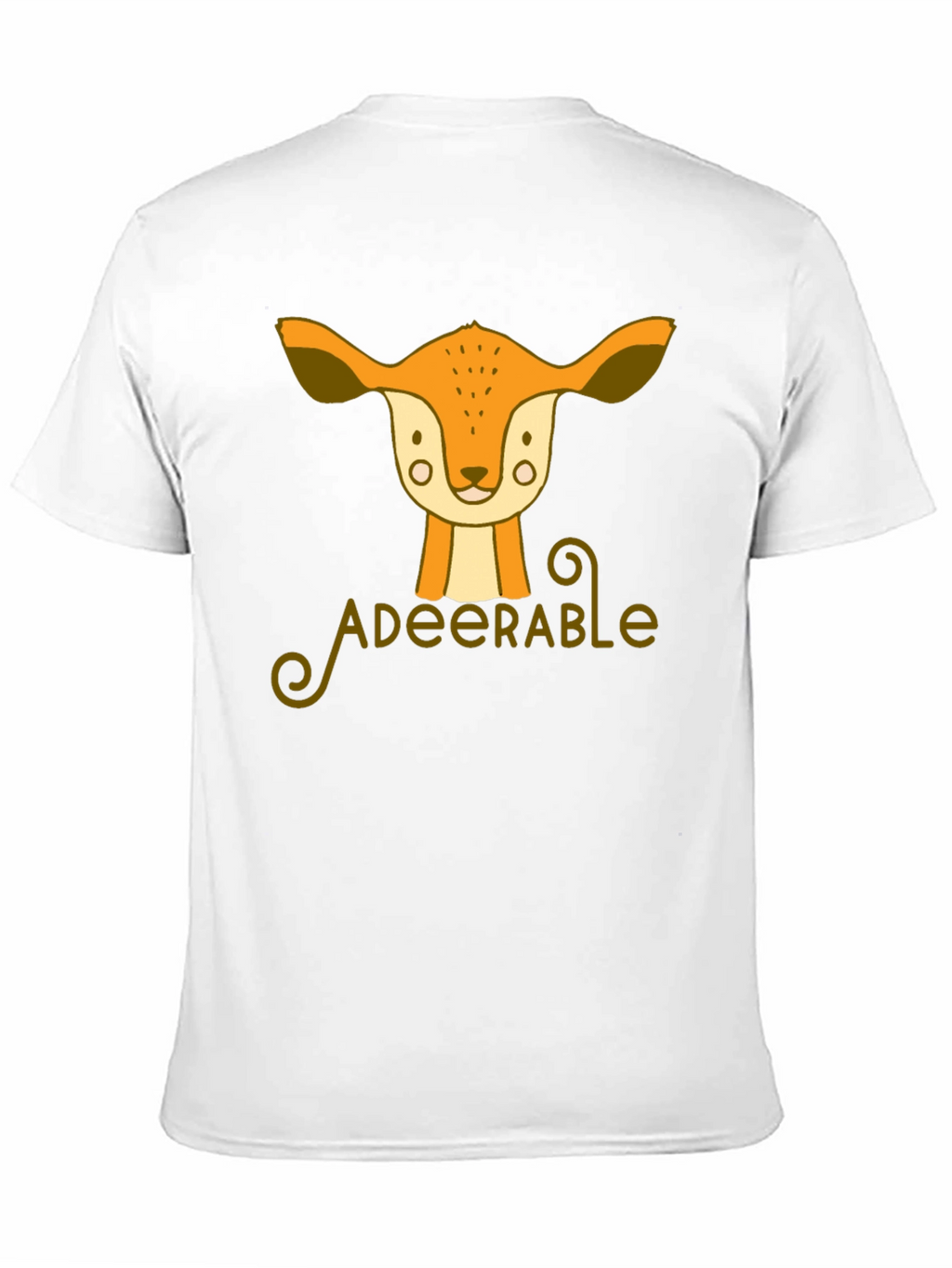 Adeerable Deer Graphic Black T-Shirt
