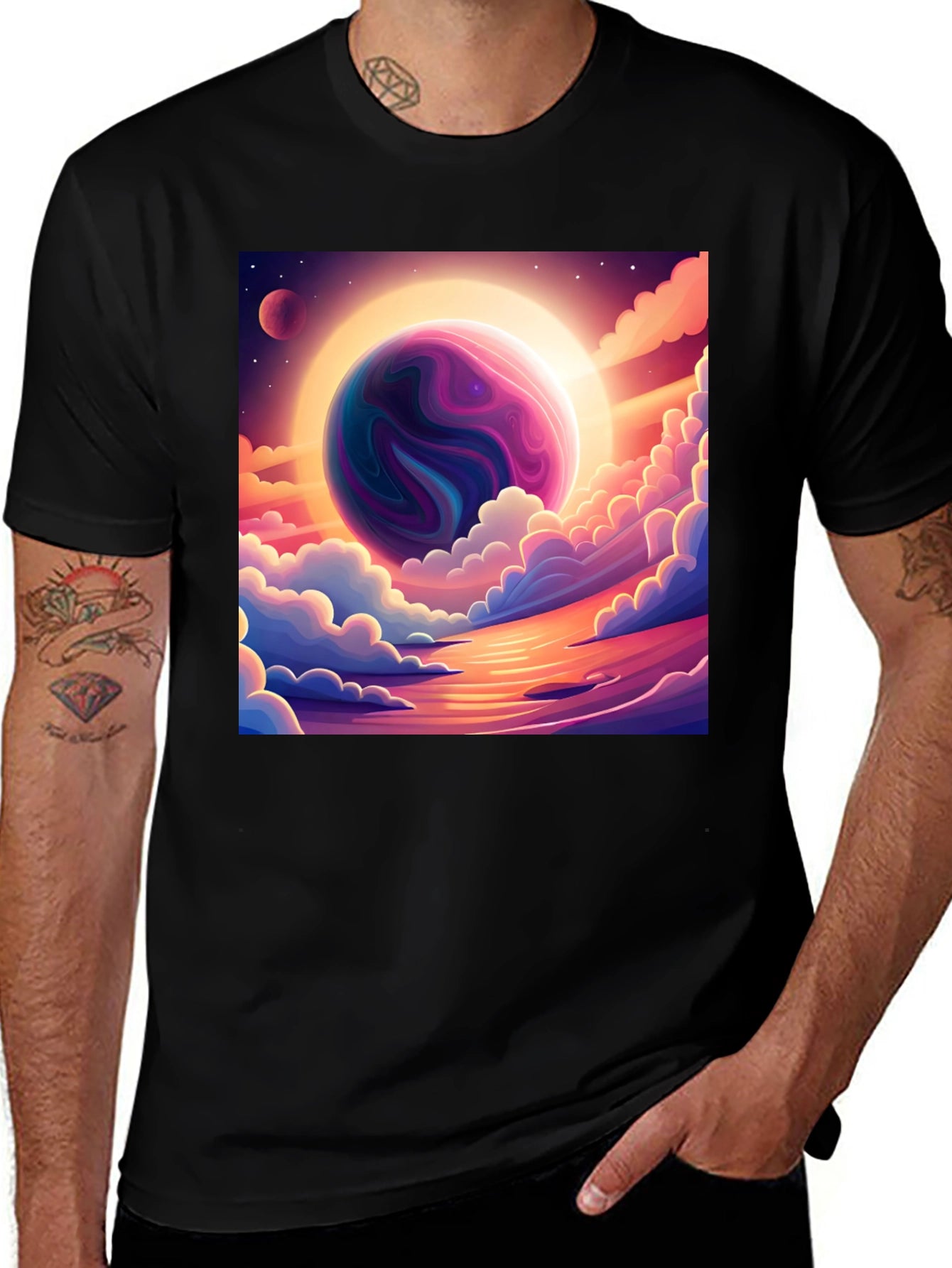 Celestial Dreamscape Graphic T-Shirt