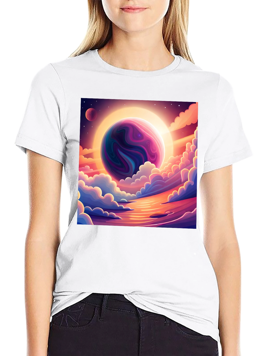 Celestial Dreamscape Graphic T-Shirt