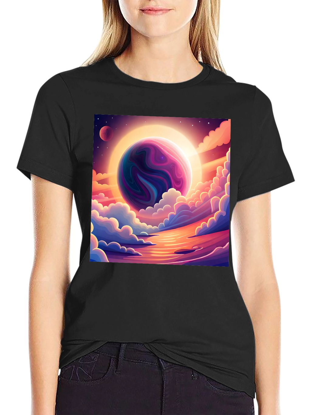 Celestial Dreamscape Graphic T-Shirt