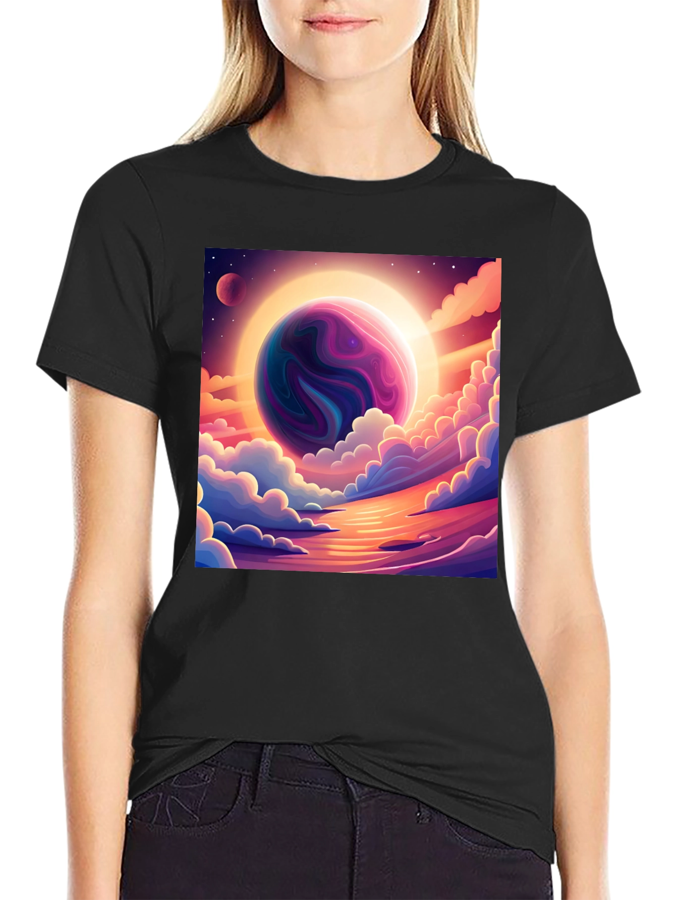 Celestial Dreamscape Graphic T-Shirt