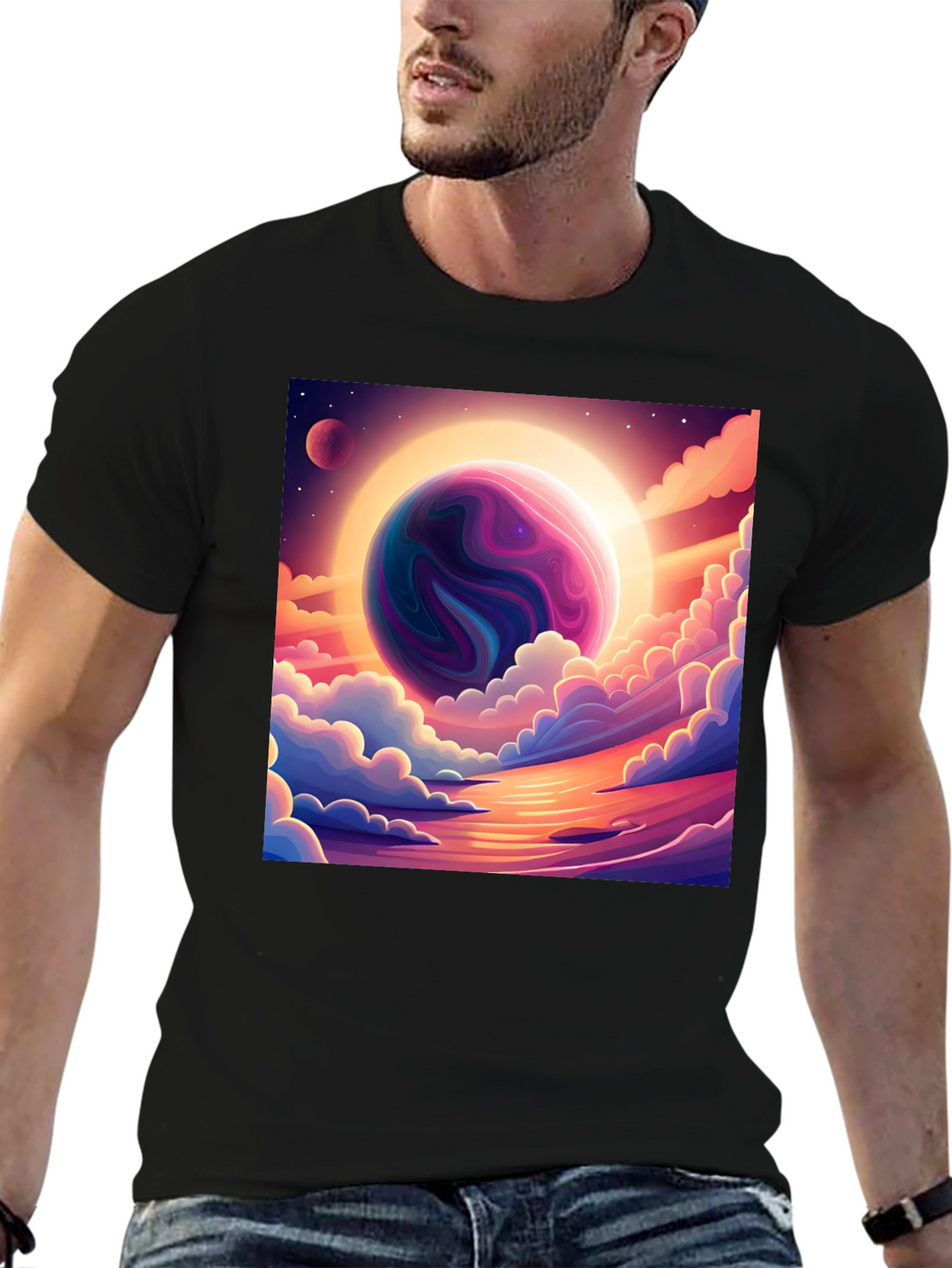 Celestial Dreamscape Graphic T-Shirt