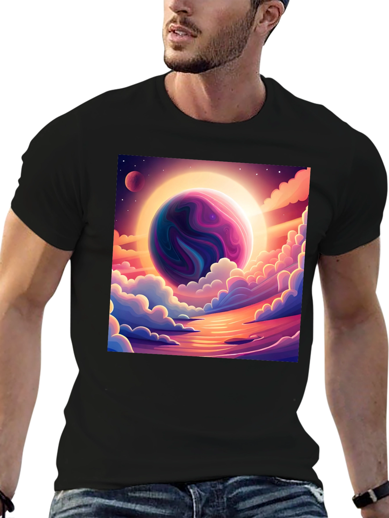 Celestial Dreamscape Graphic T-Shirt
