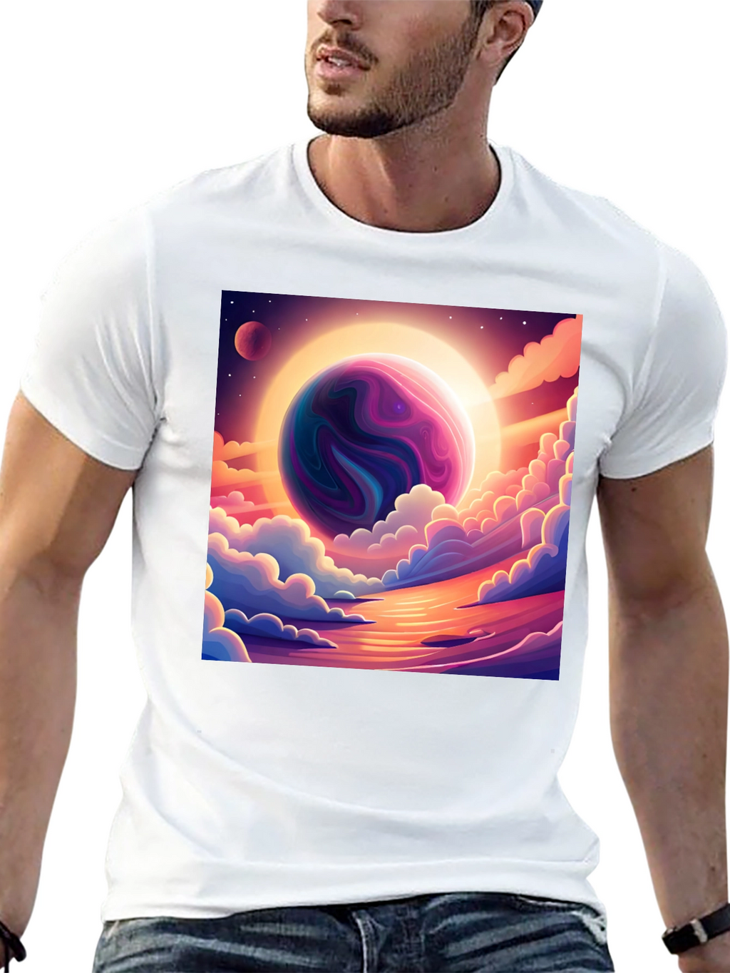 Celestial Dreamscape Graphic T-Shirt