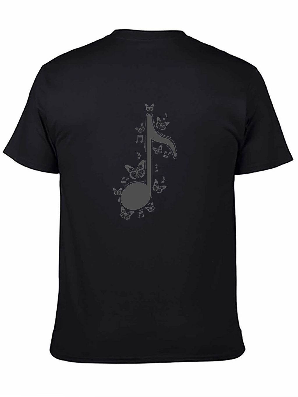 Butterfly Music Note Graphic T-Shirt