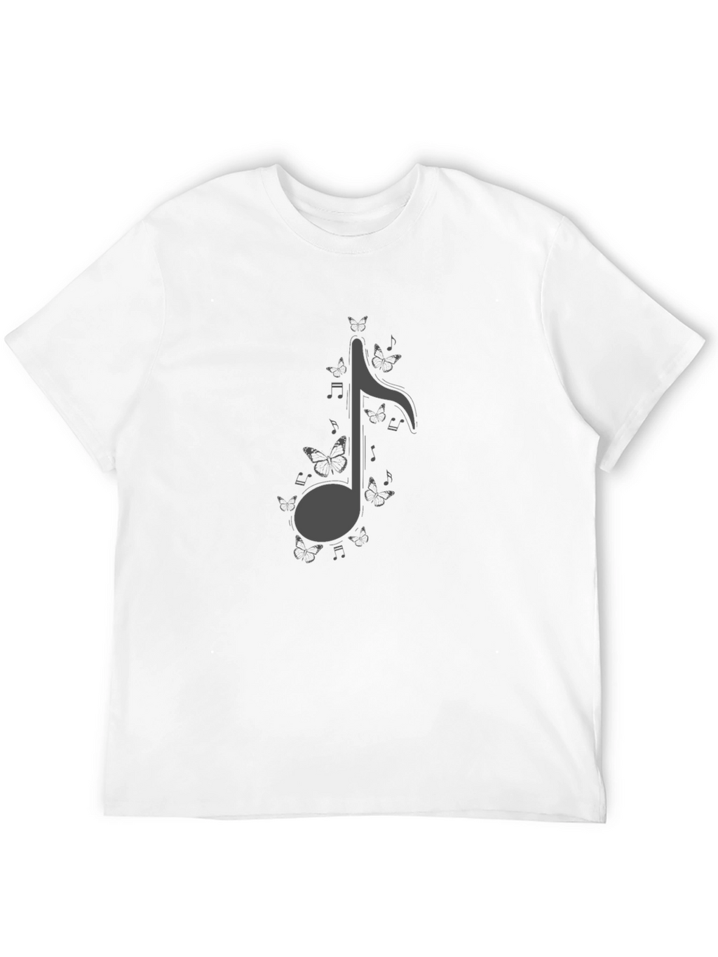 Butterfly Music Note Graphic T-Shirt