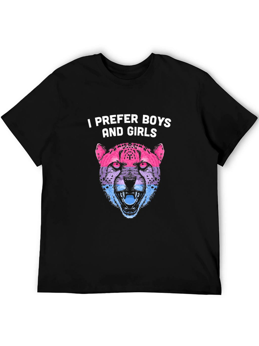 Bisexual Pride Leopard Graphic T-Shirt