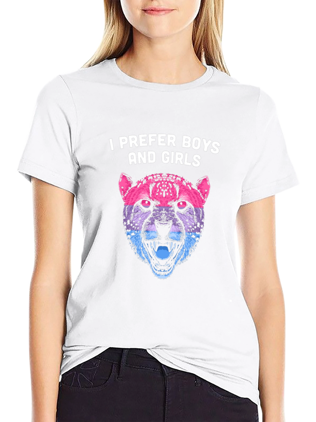 Bisexual Pride Leopard Graphic T-Shirt