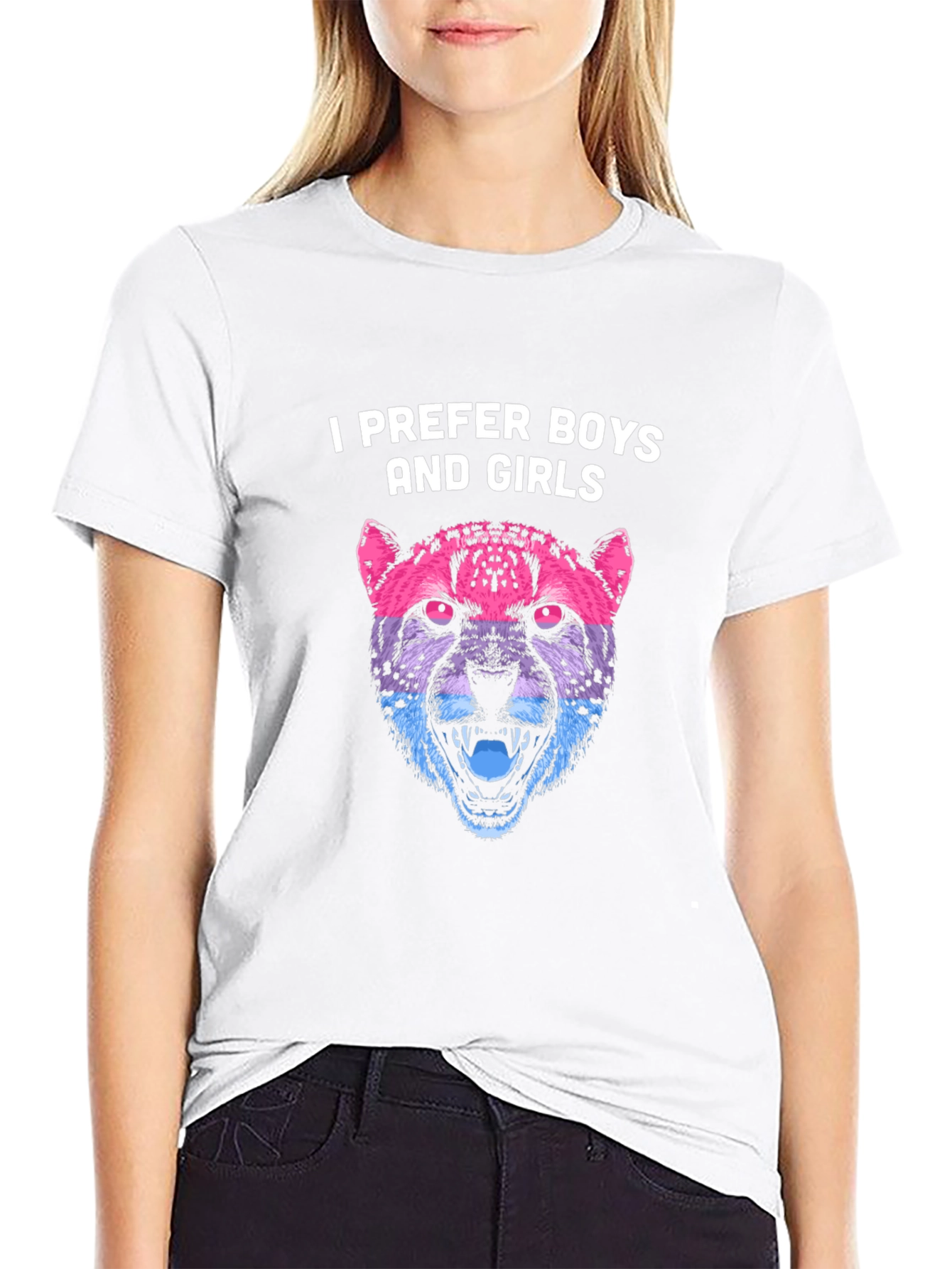 Bisexual Pride Leopard Graphic T-Shirt