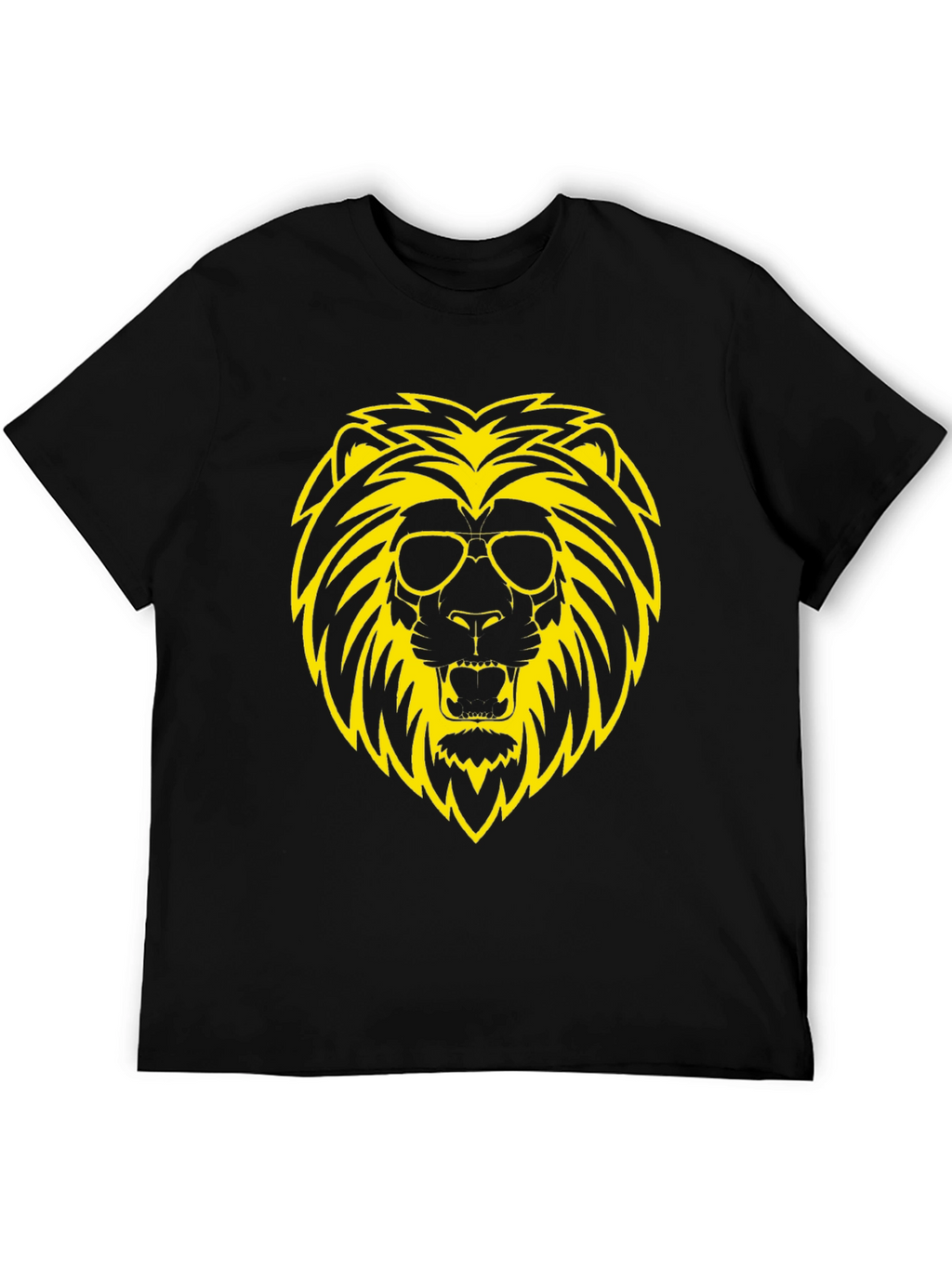 Cool Lion Graphic Tee - Black
