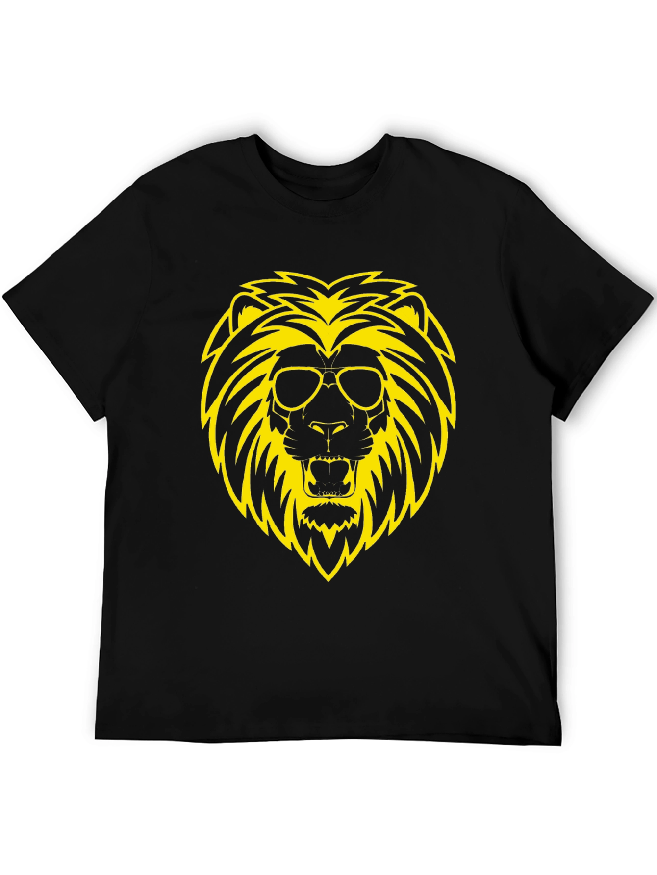 Cool Lion Graphic Tee - Black