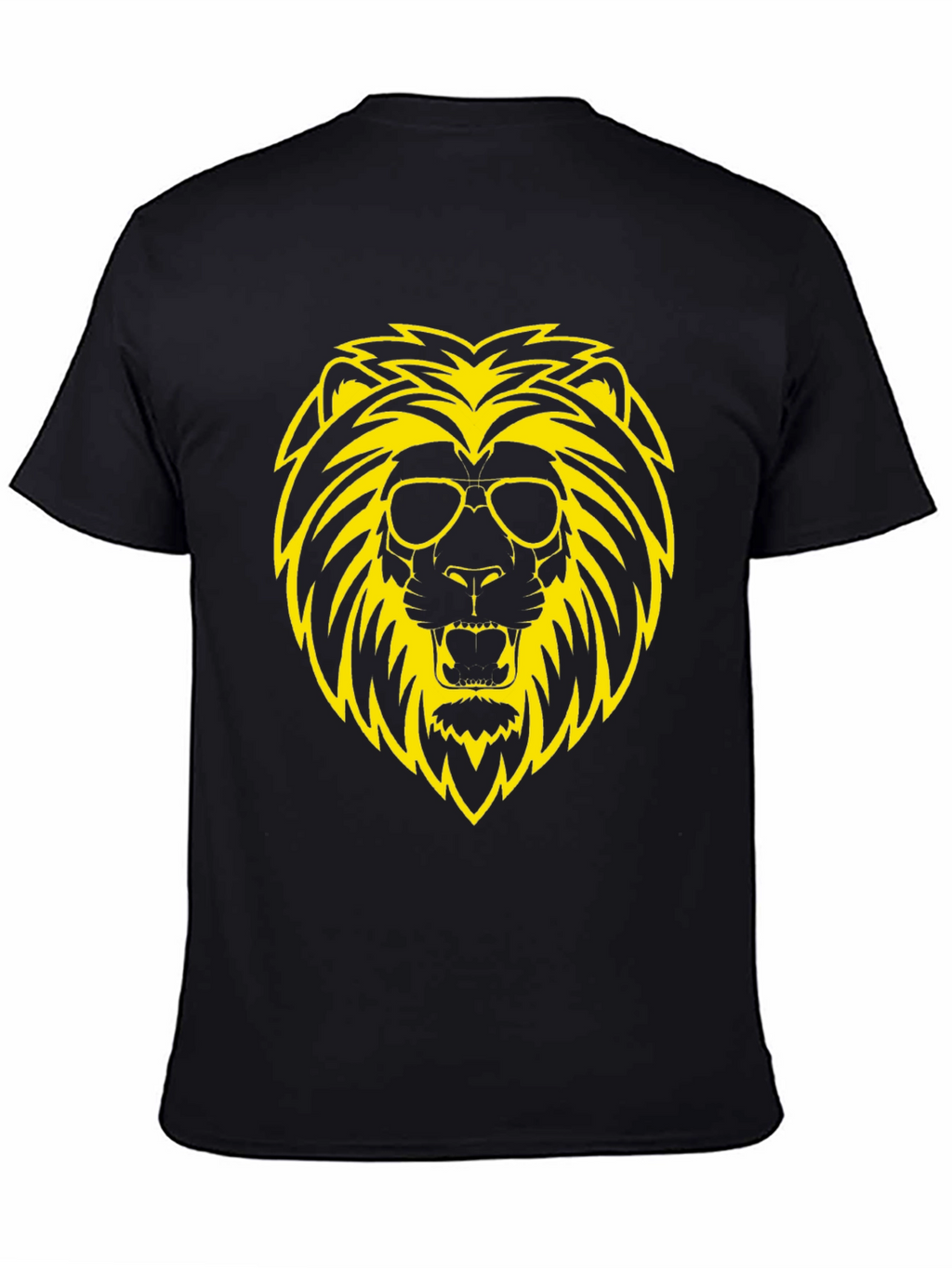 Cool Lion Graphic Tee - Black