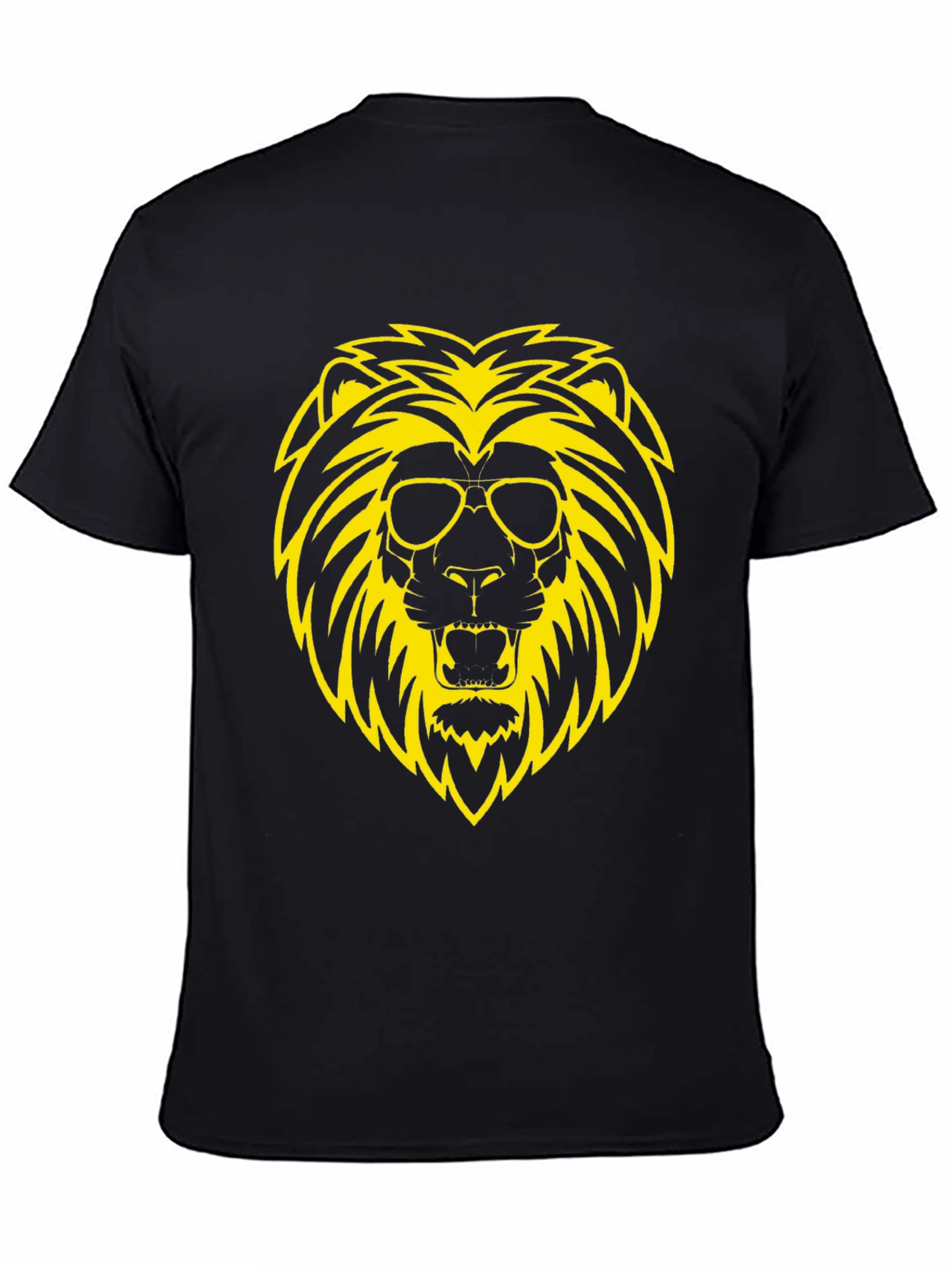Cool Lion Graphic Tee - Black