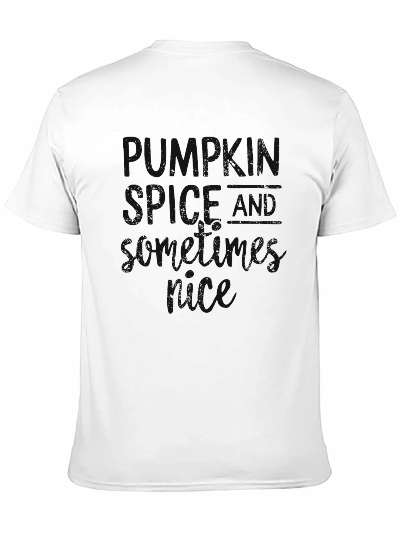 Black Graphic Tee: Pumpkin Spice & Spooky Vibes