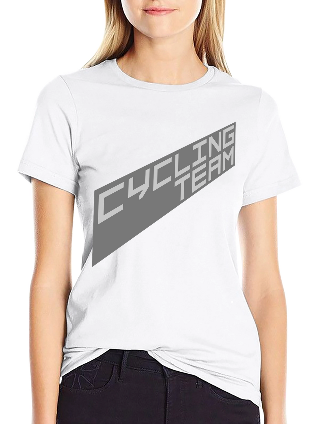 Cycling Team Graphic T-Shirt - Black