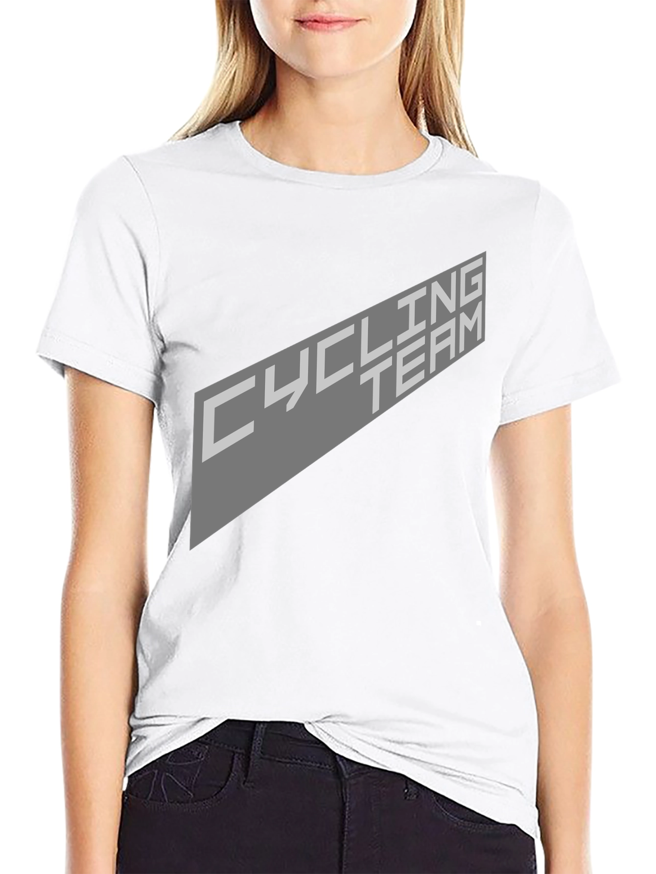 Cycling Team Graphic T-Shirt - Black