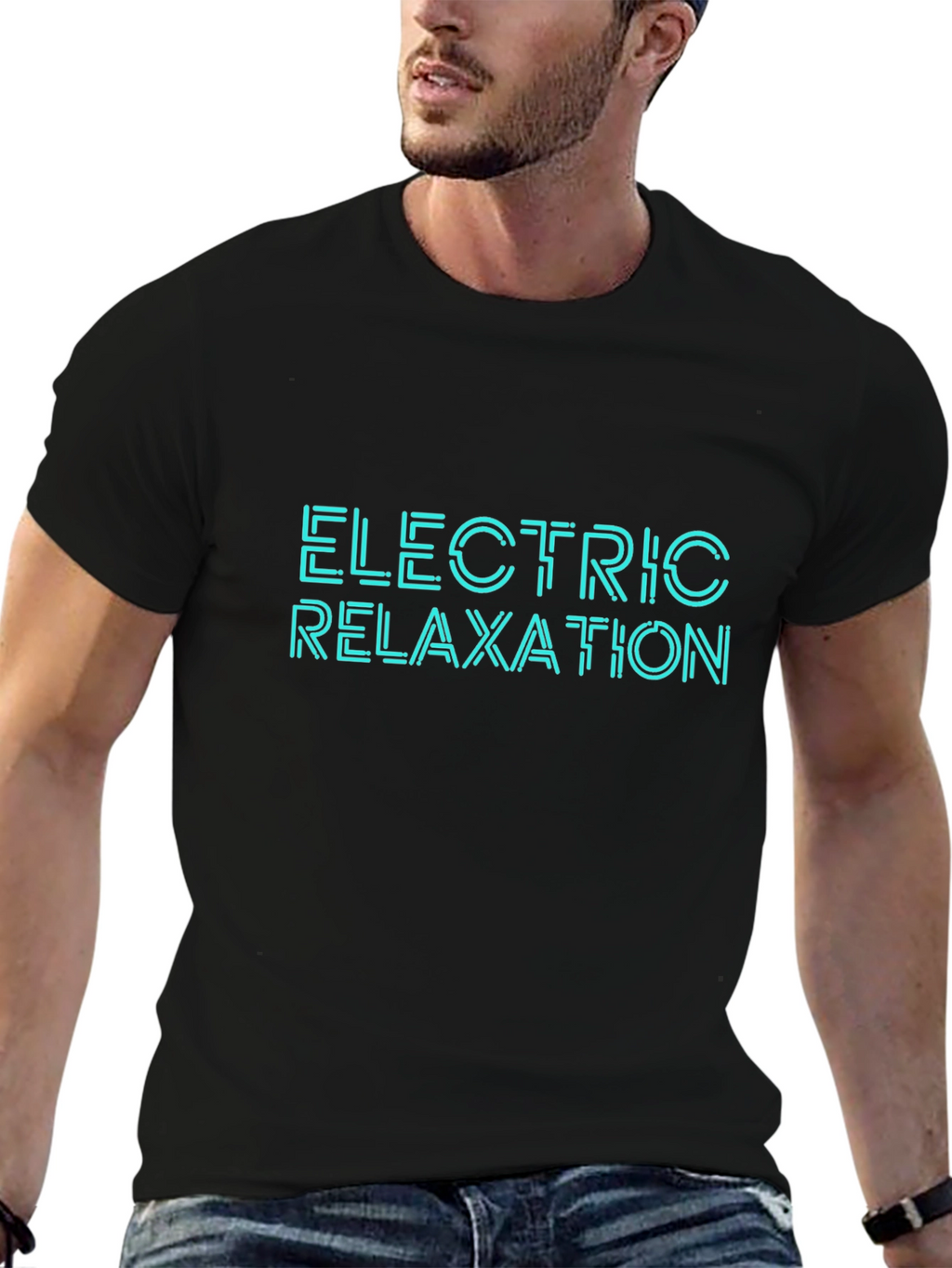Electric Relaxation Tee - Black