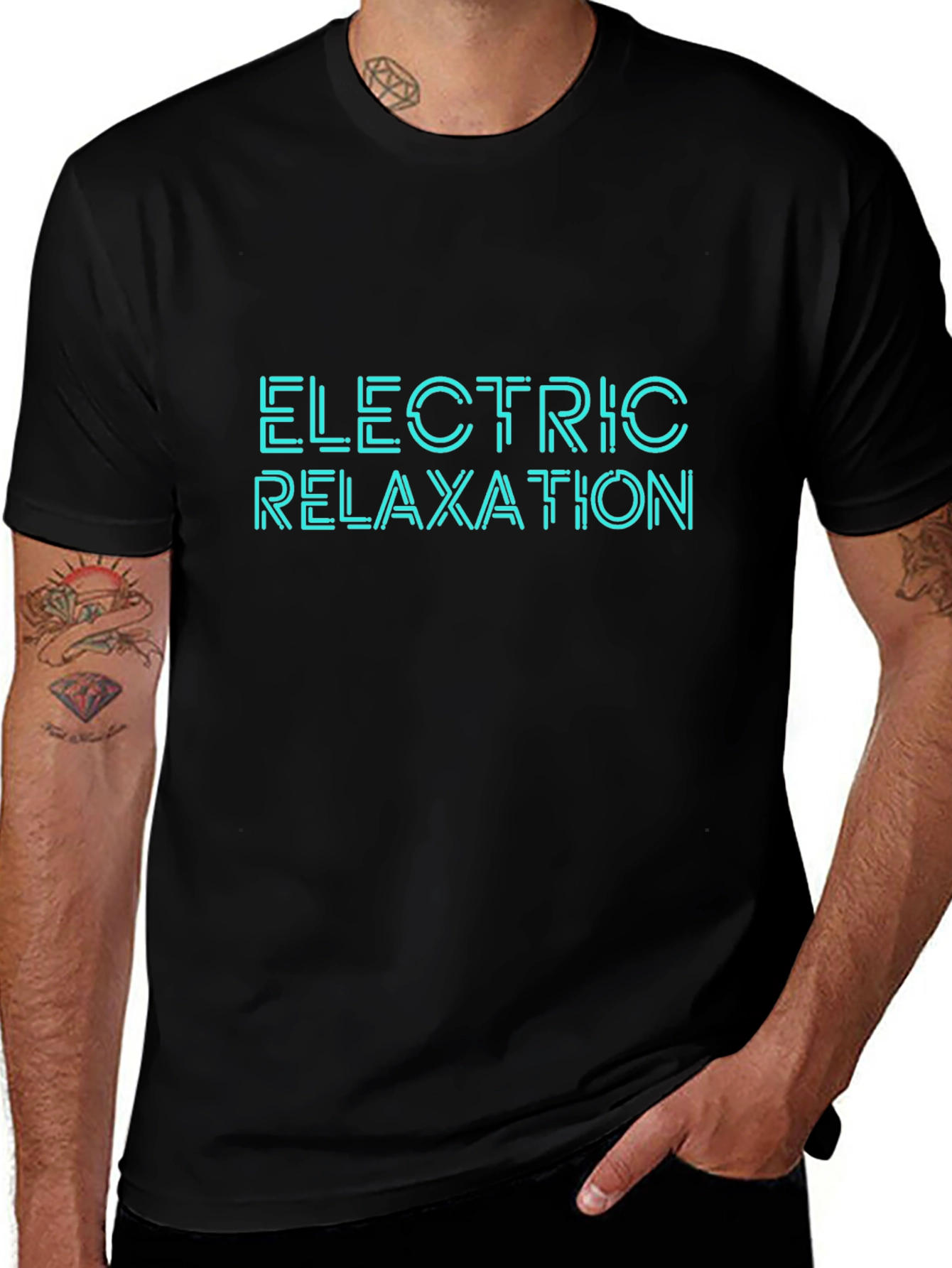 Electric Relaxation Tee - Black
