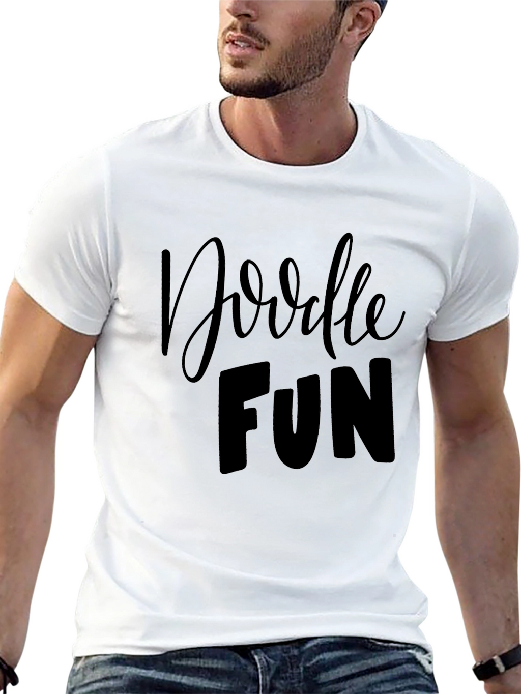 Doodle Fun Black Graphic Tee