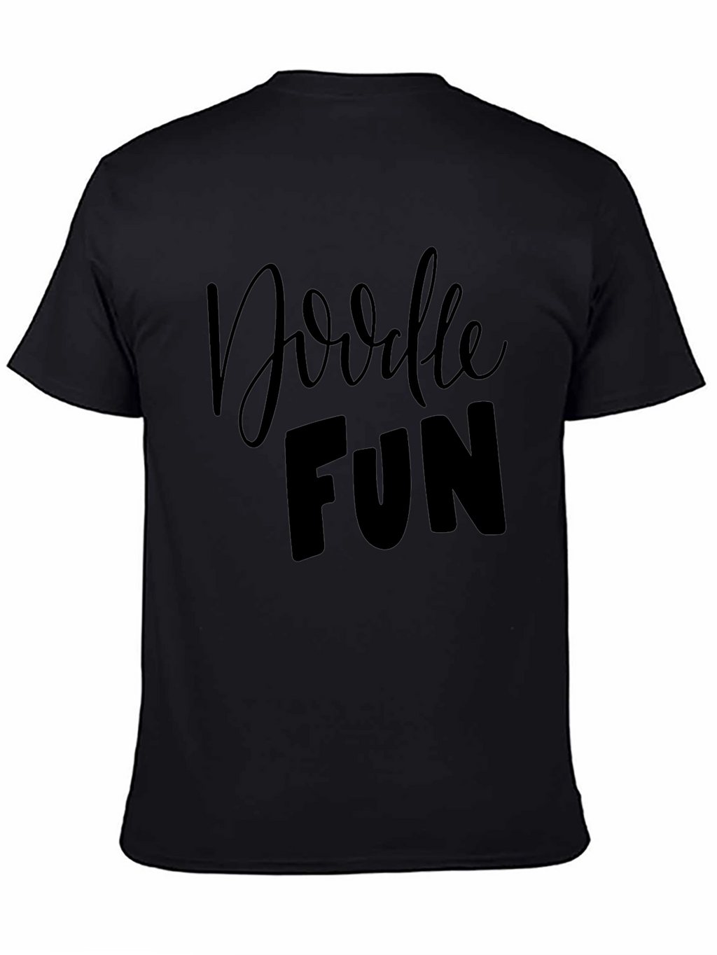 Doodle Fun Black Graphic Tee