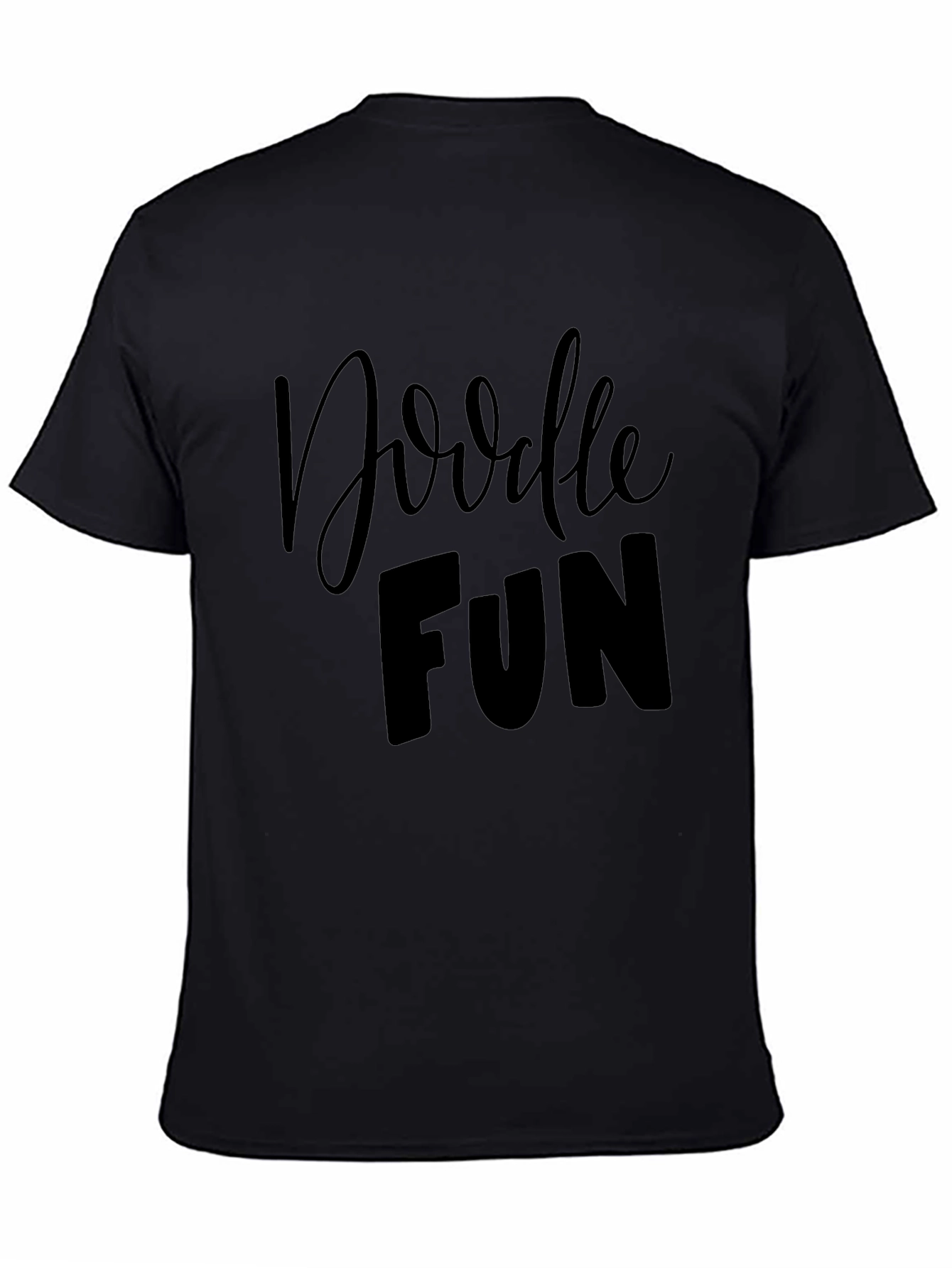 Doodle Fun Black Graphic Tee