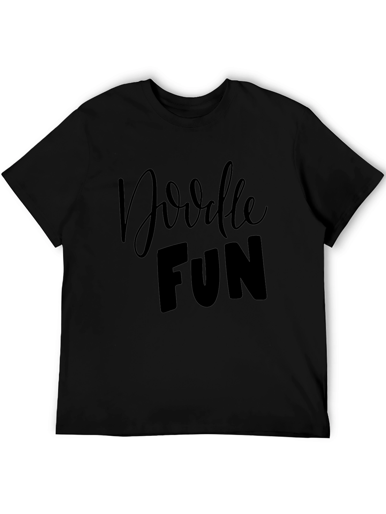 Doodle Fun Black Graphic Tee