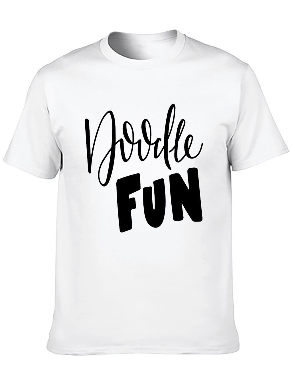 Doodle Fun Black Graphic Tee