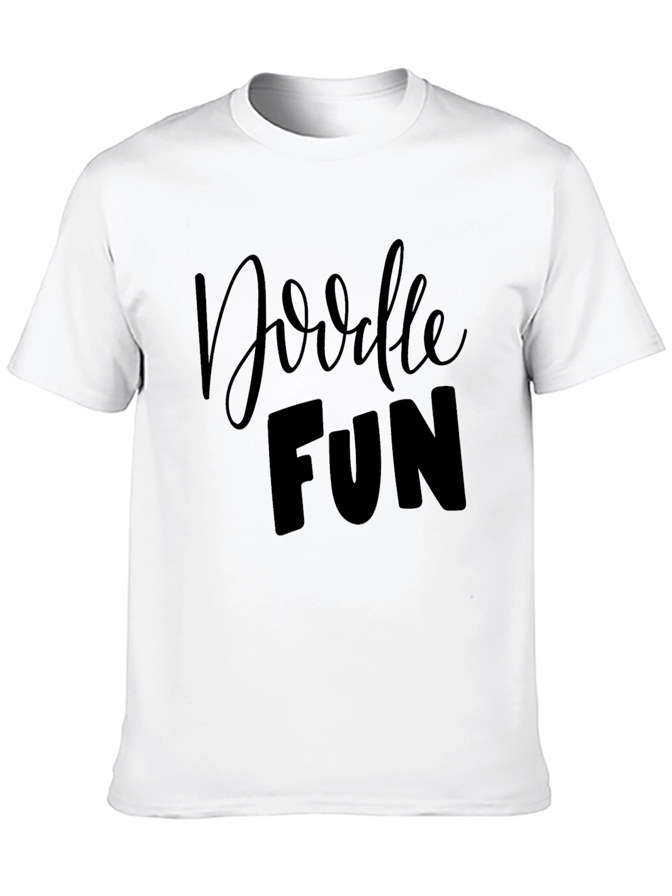 Doodle Fun Black Graphic Tee