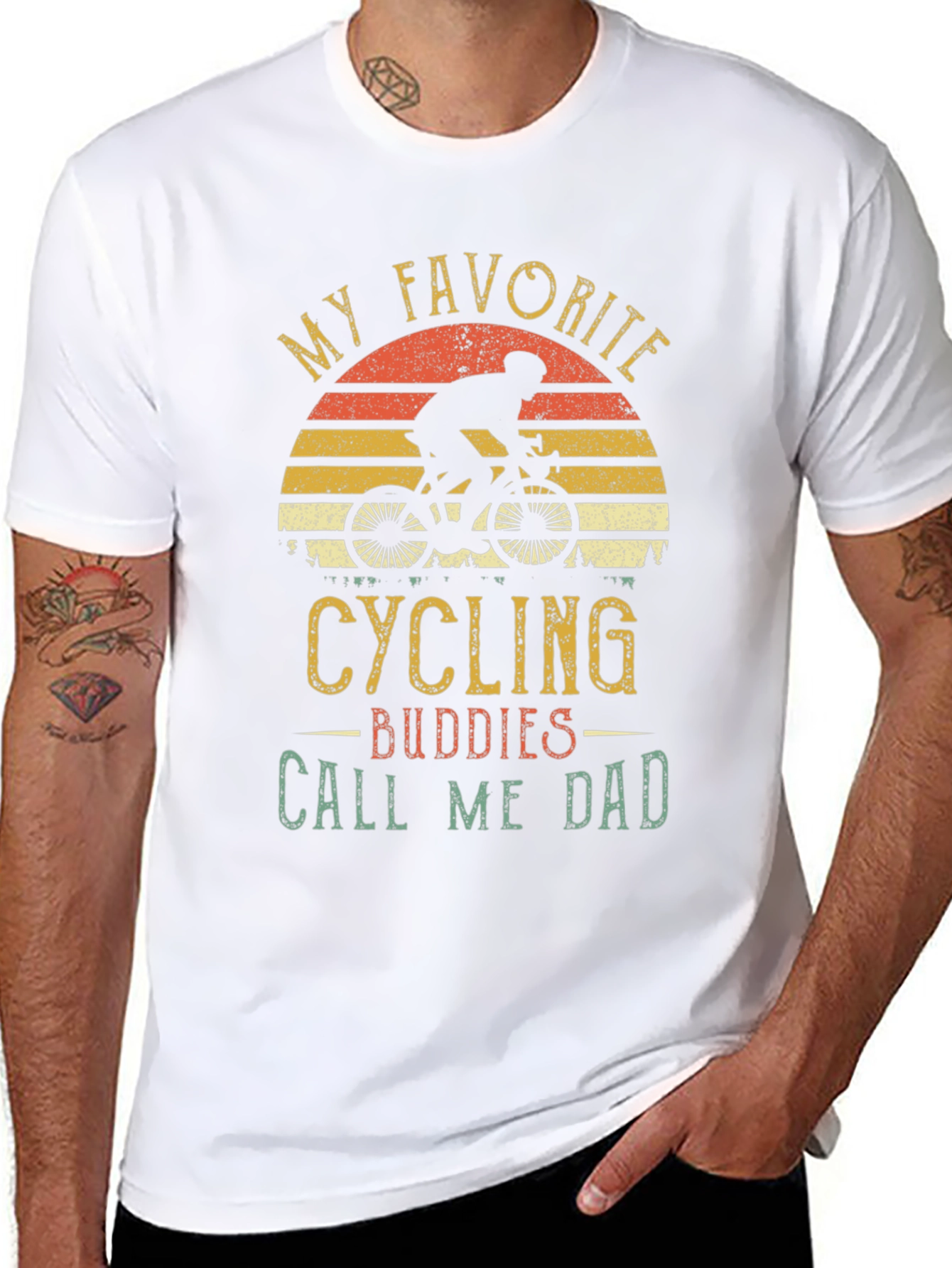 Cycling Buddies Call Me Dad Graphic Tee