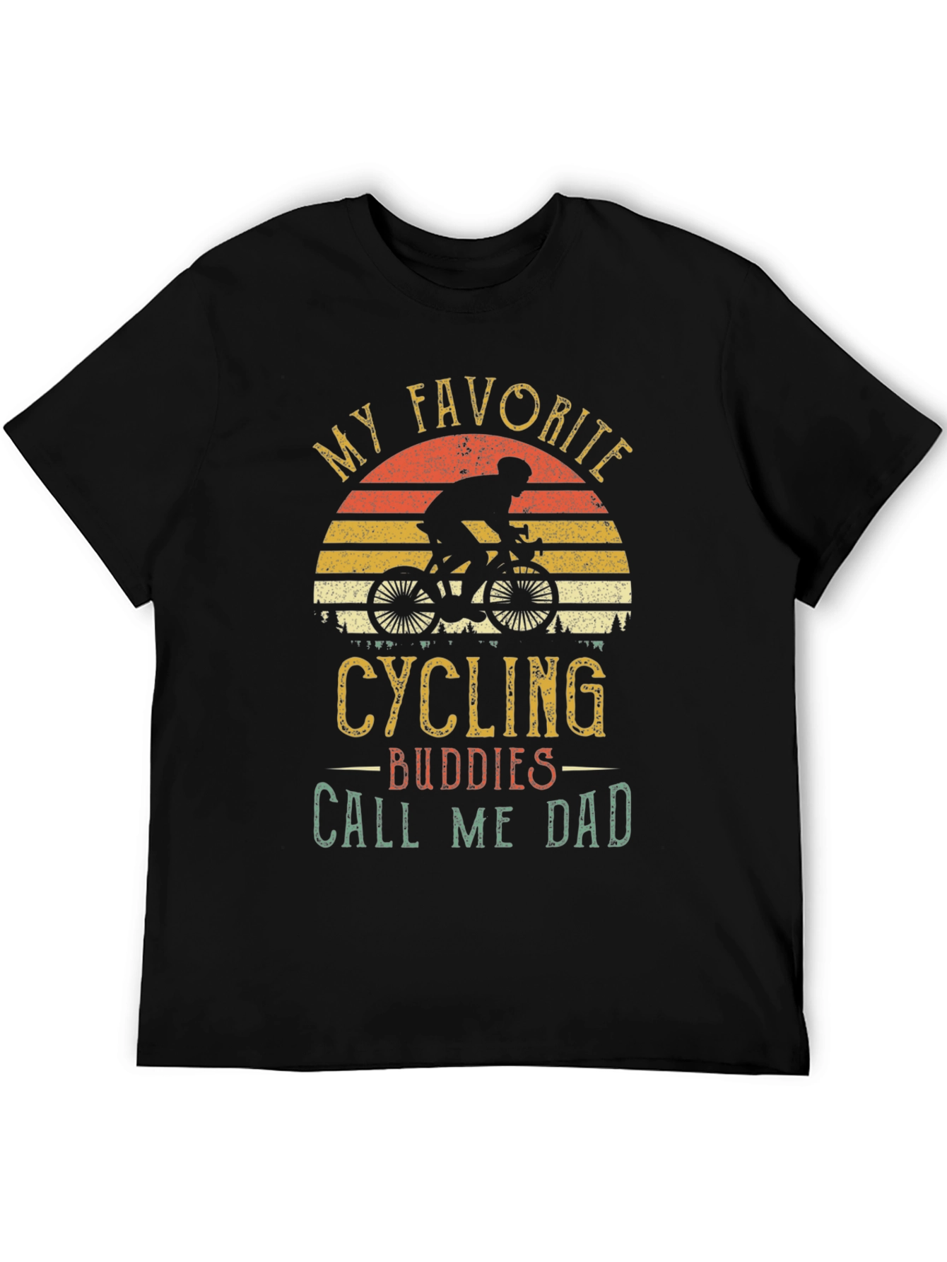Cycling Buddies Call Me Dad Graphic Tee