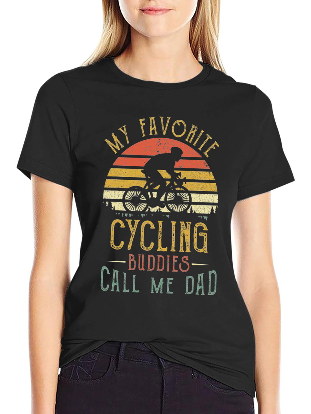 Cycling Buddies Call Me Dad Graphic Tee