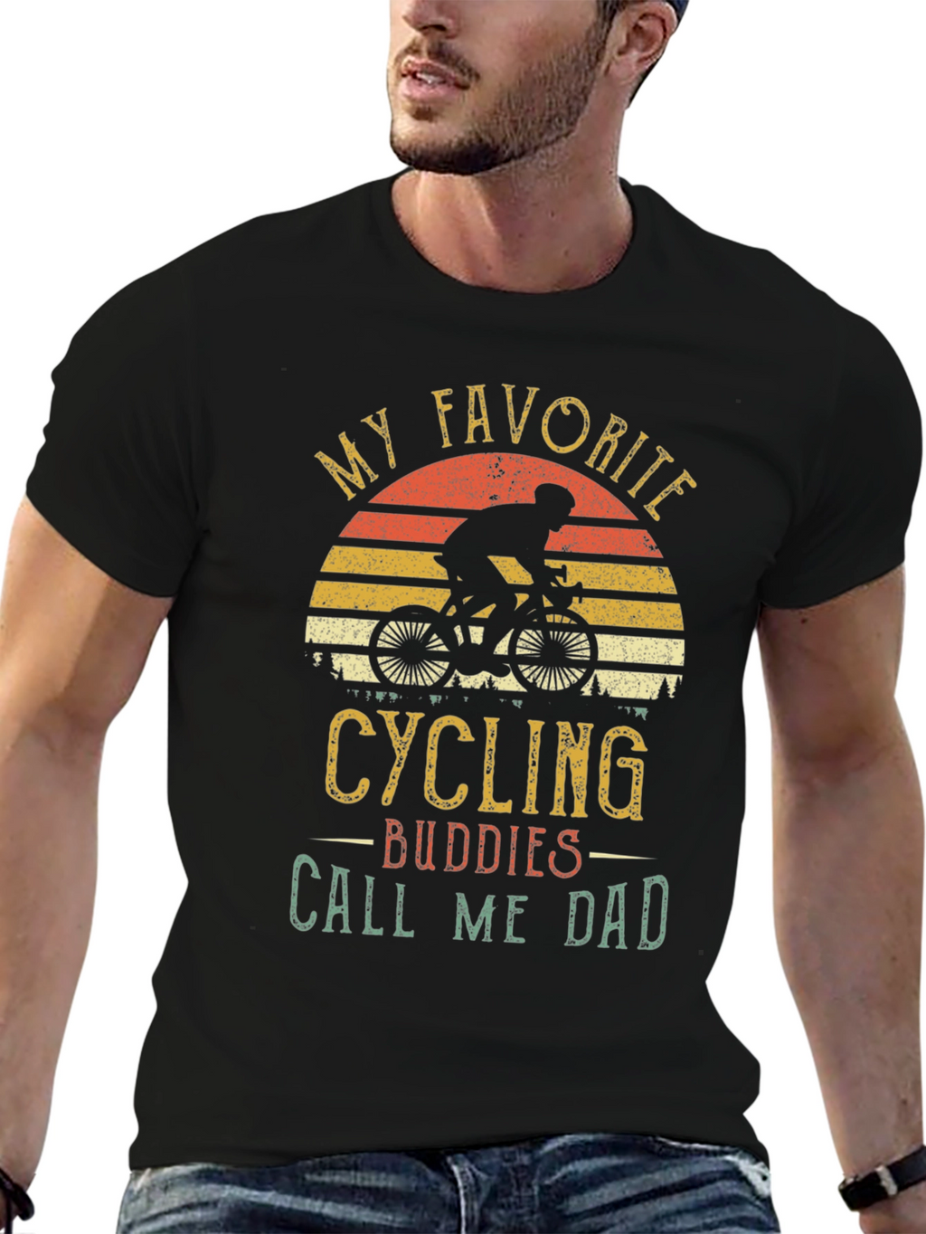 Cycling Buddies Call Me Dad Graphic Tee