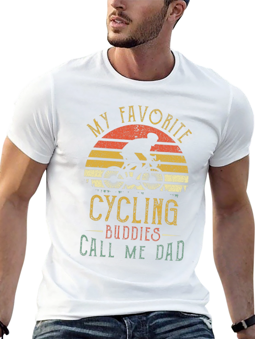 Cycling Buddies Call Me Dad Graphic Tee