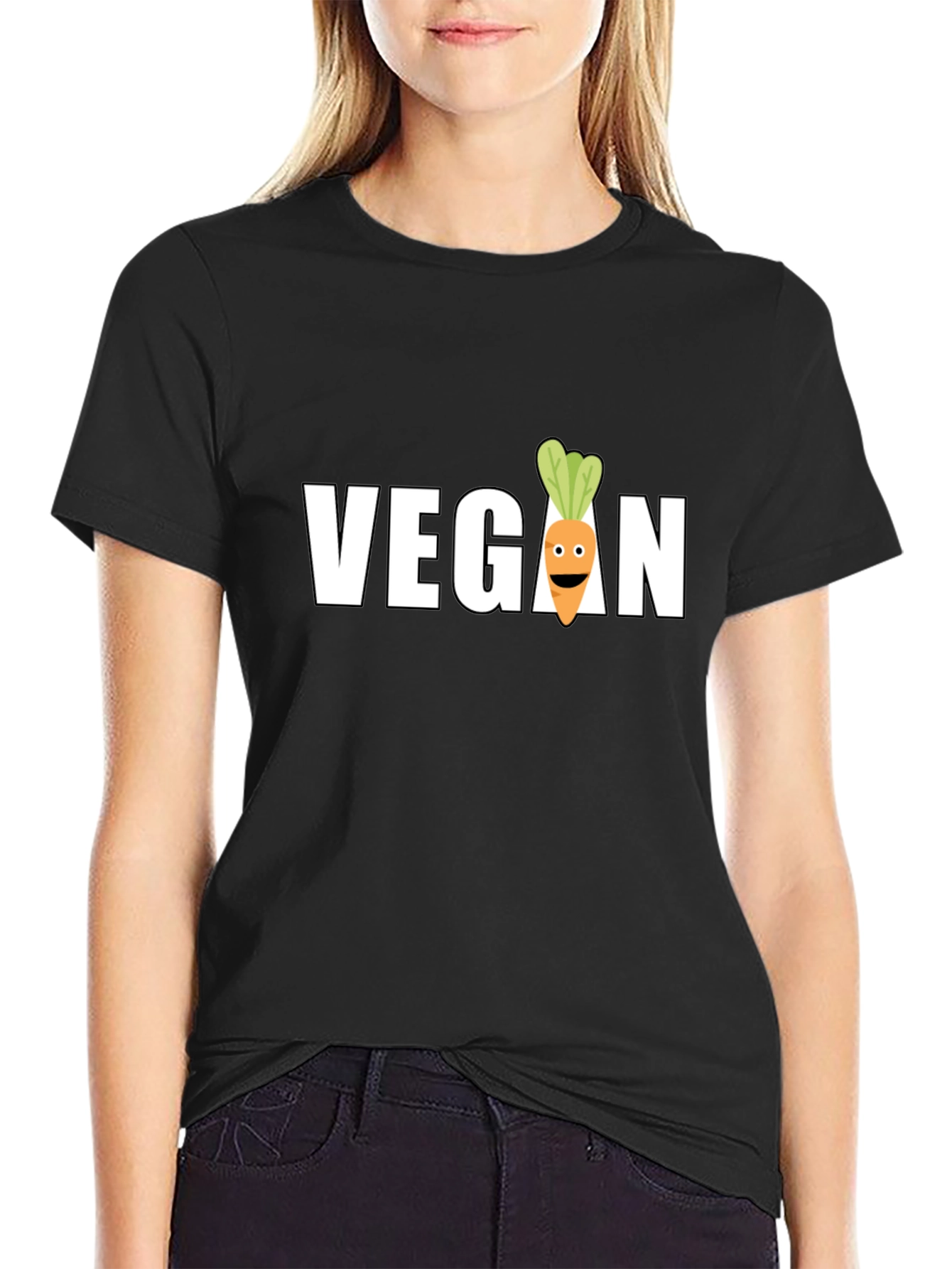 Vegan Carrot Graphic Tee - Stylish & Comfortable
